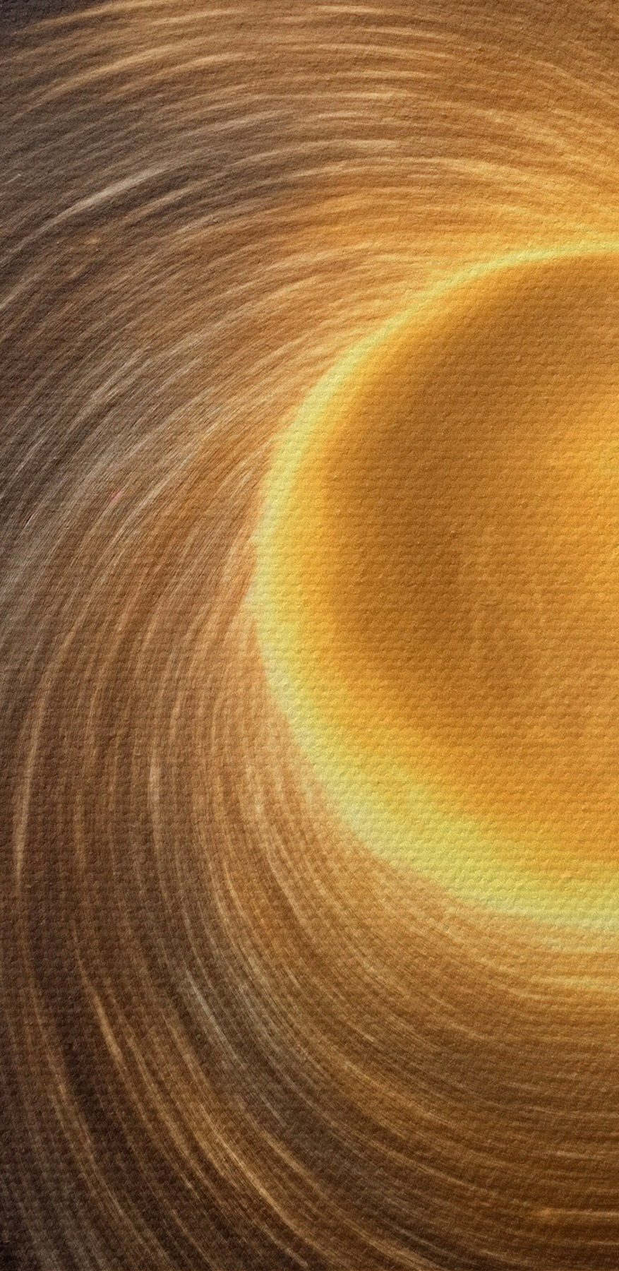 Cercle jaune dans l'espace