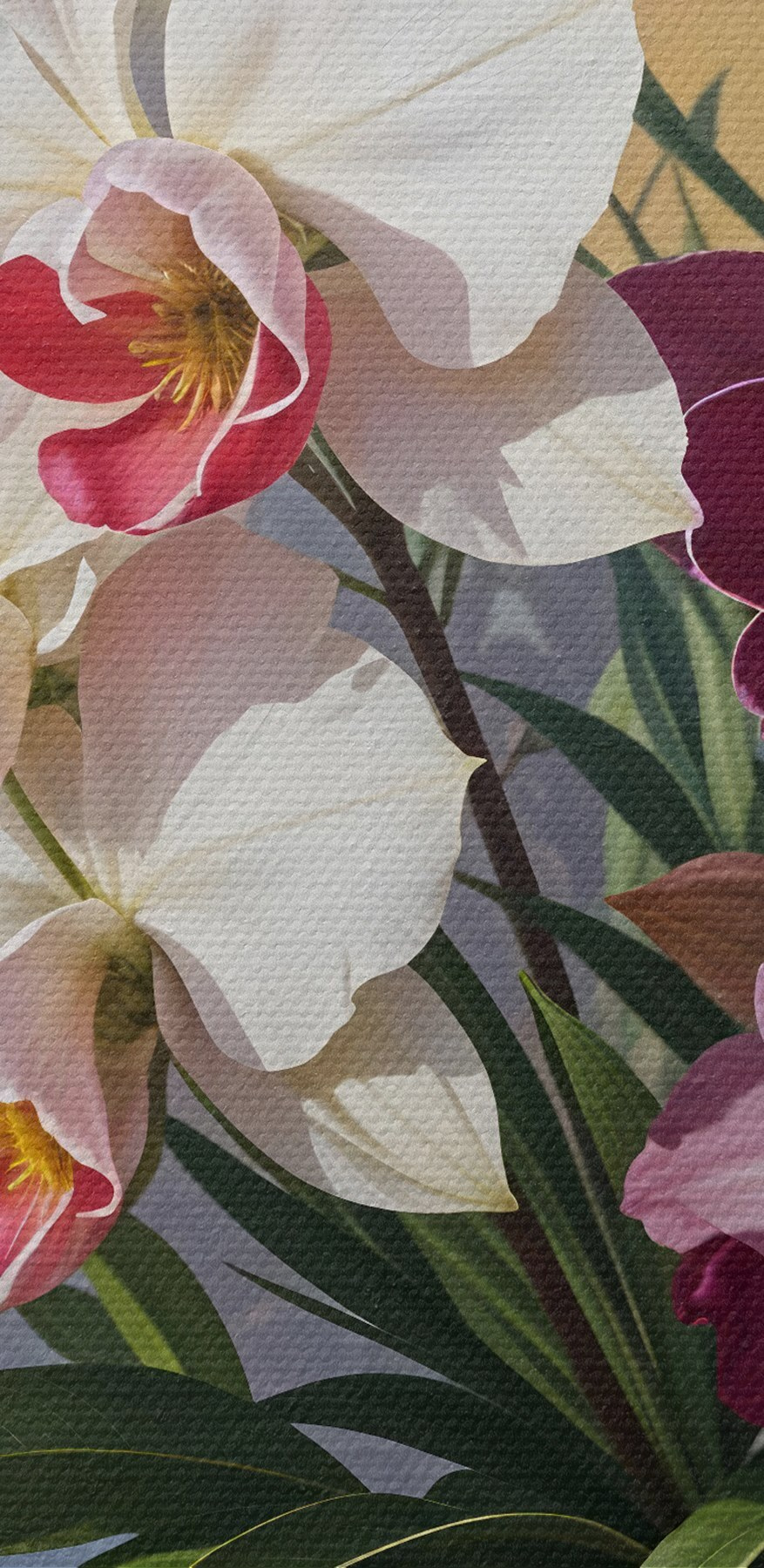 Peinture de fleurs dans un vase