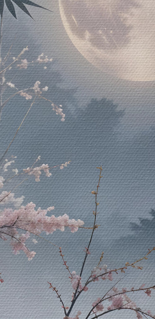 Full moon in the sky