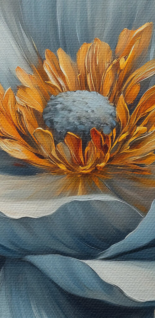 Delicate petals in serene colors