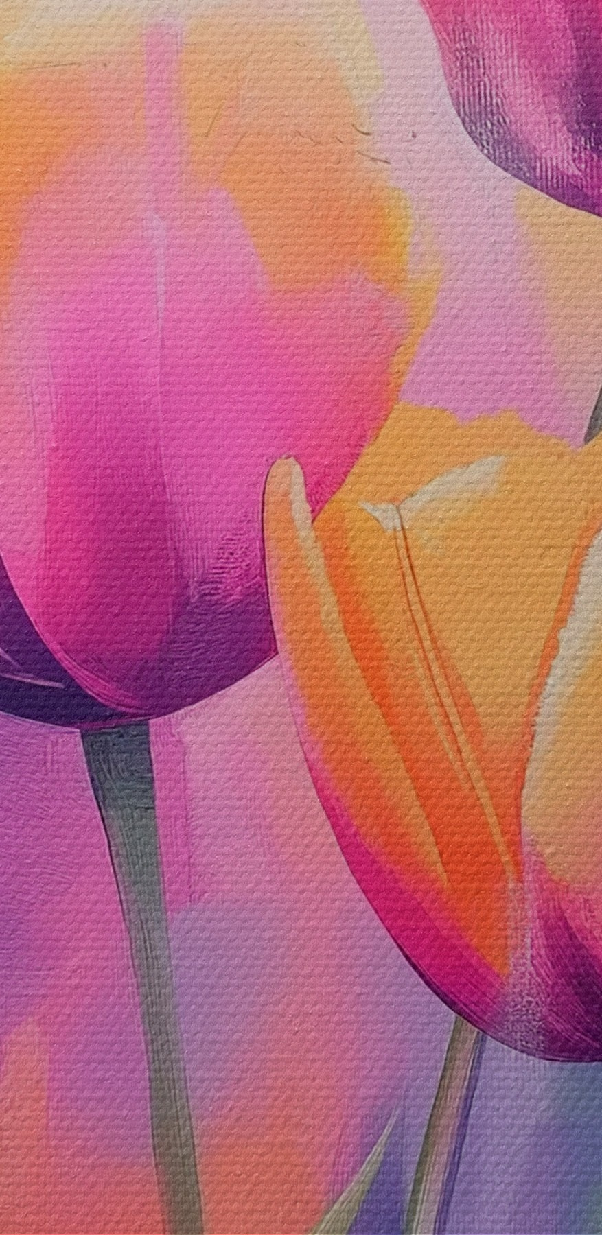Peinture de tulipes