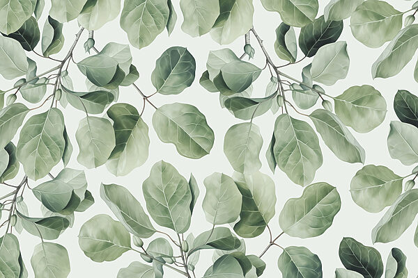 Motif de feuillage vert vibrant de la nature Motif de feuillage vert vibrant de la nature