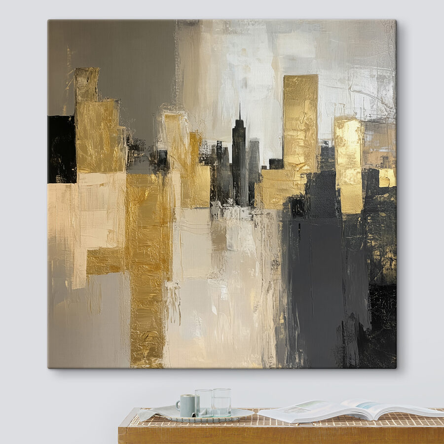 Peinture d'un horizon urbain Peinture d'un horizon urbain