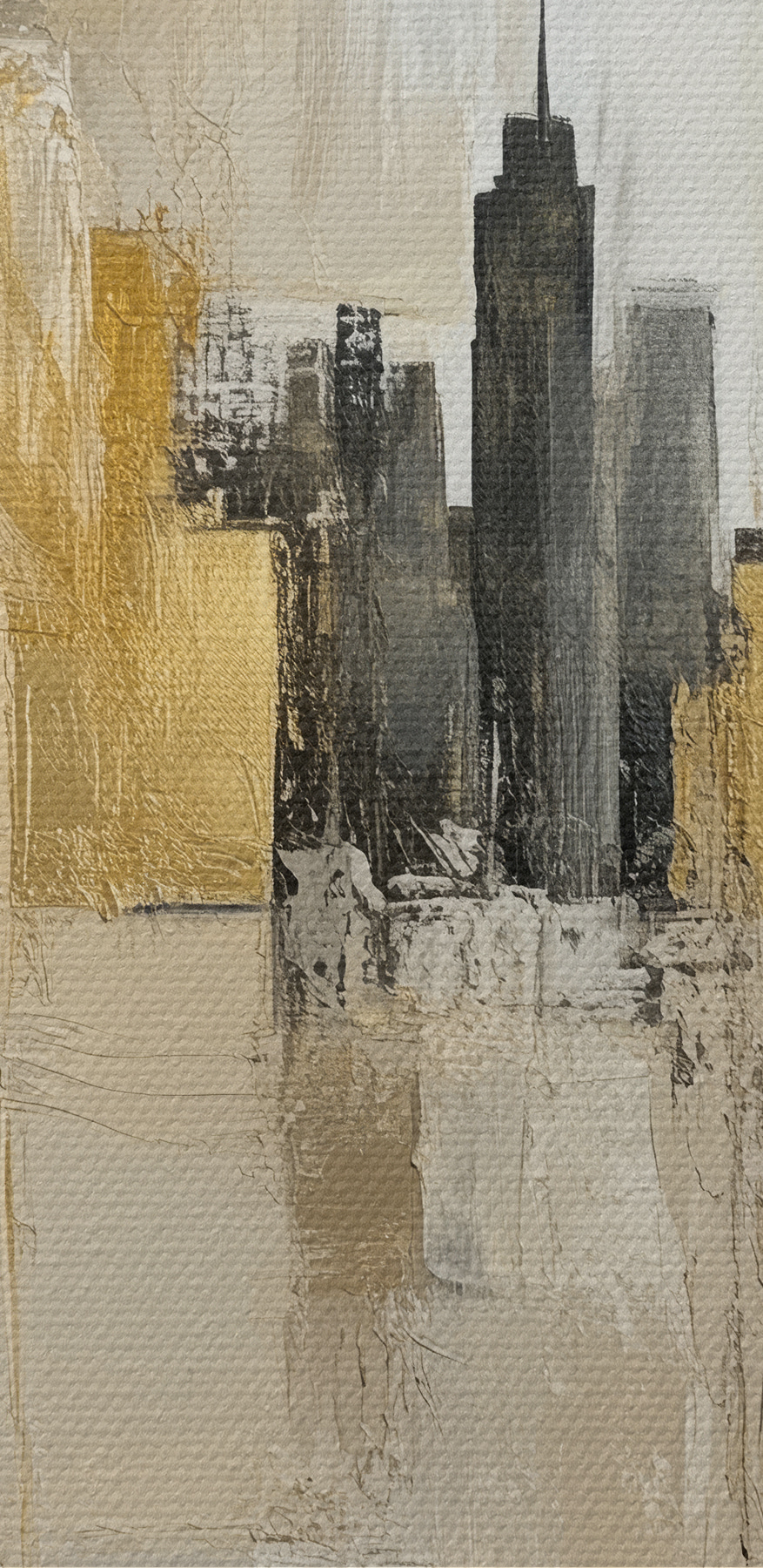 Peinture d'un horizon urbain Peinture d'un horizon urbain