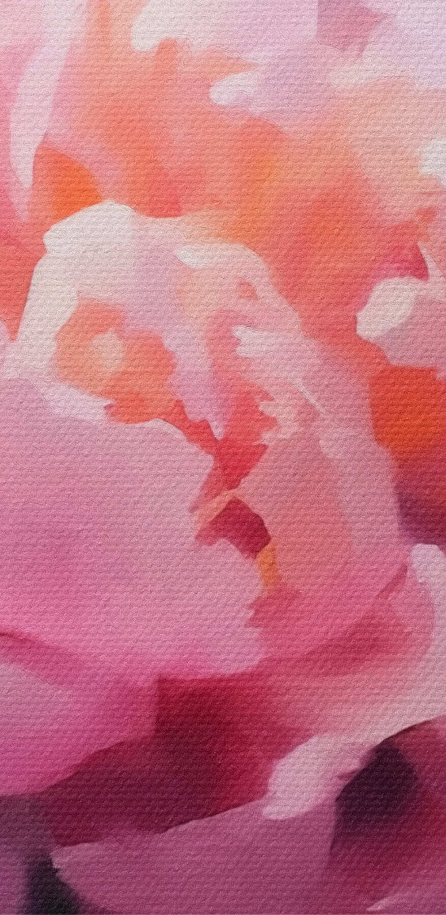 Fleur rose avec feuilles vertes