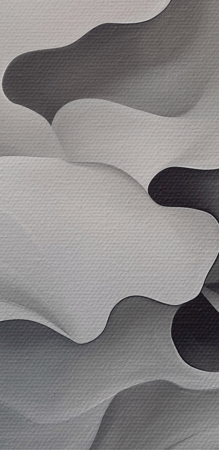 Art abstrait blanc et gris