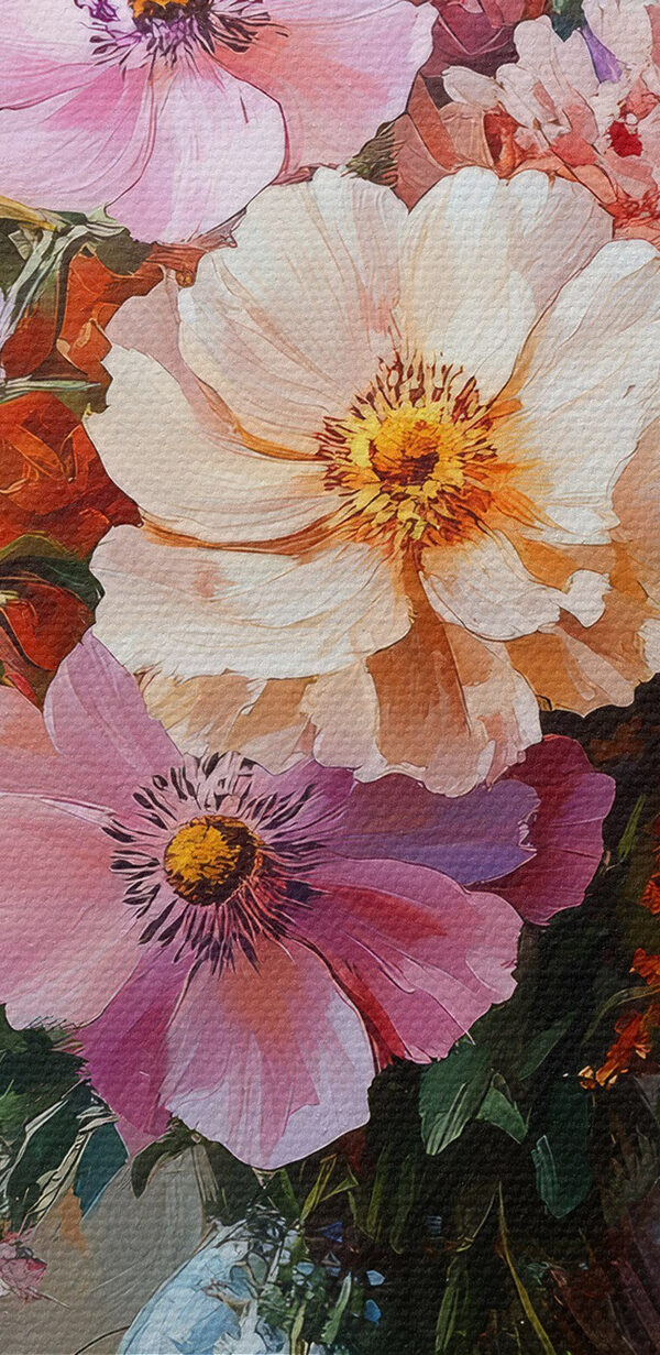 Peinture de fleurs dans un vase Peinture de fleurs dans un vase