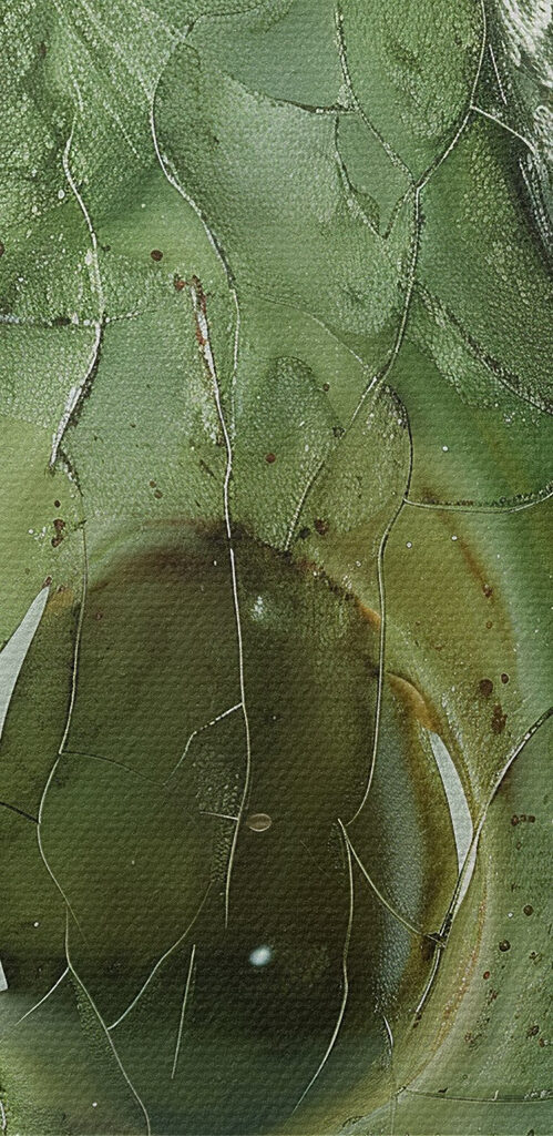 Artistic interpretation of a ripe avocado