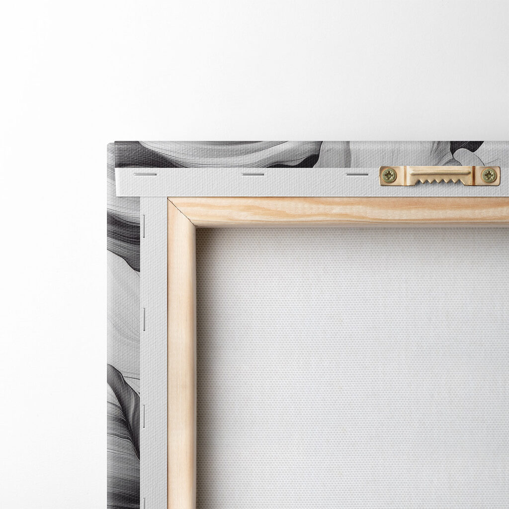 Elegant floral design in monochrome hues