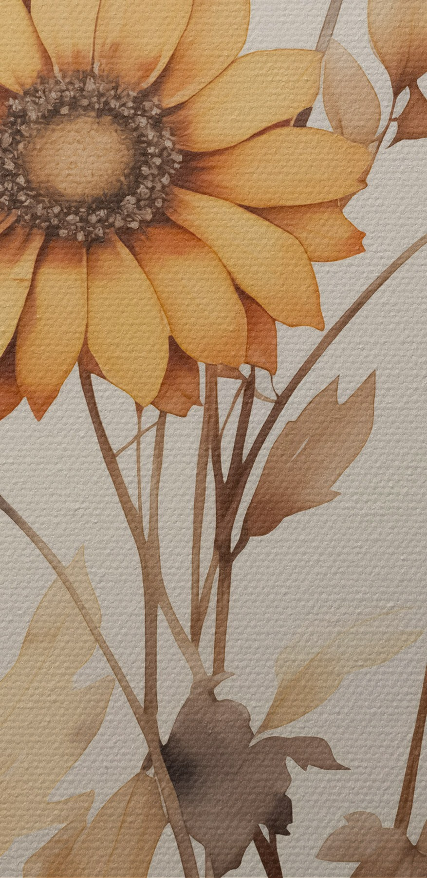 Peinture d'un tournesol
