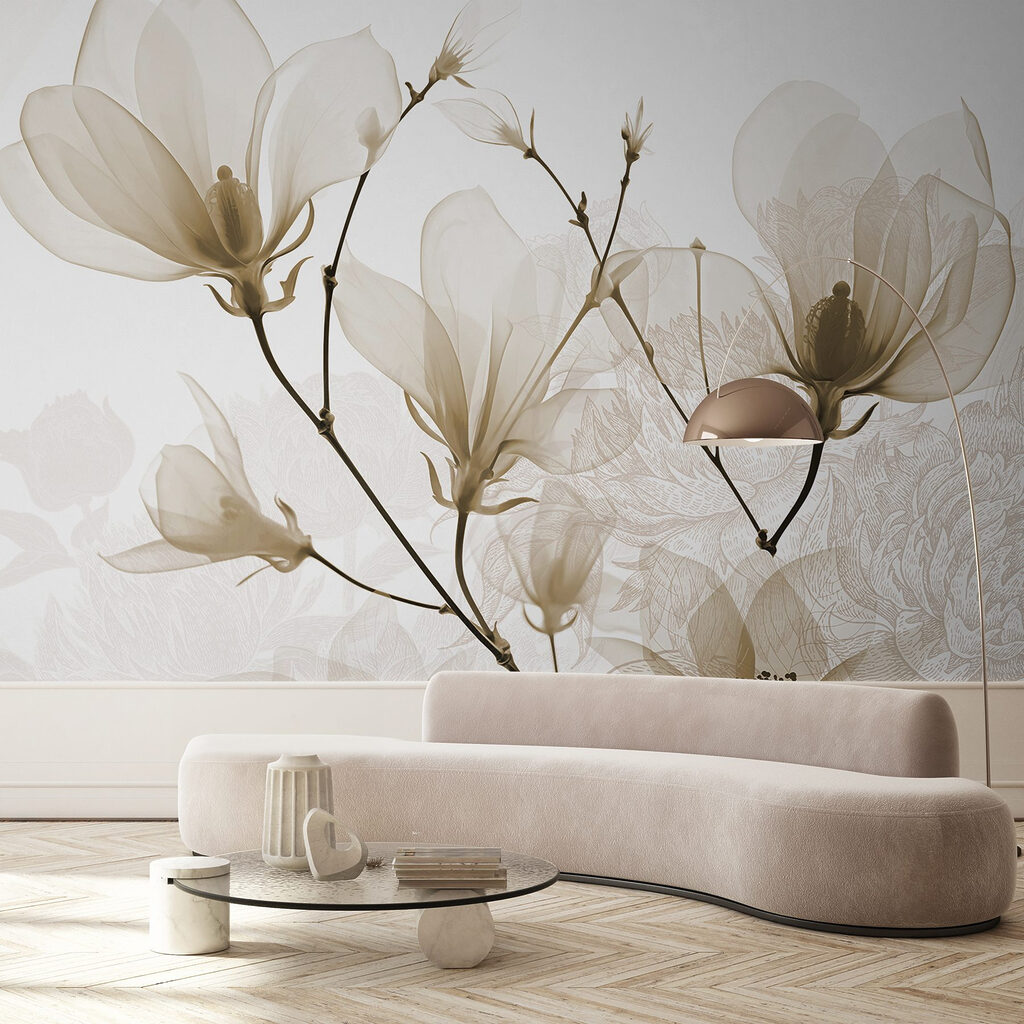 Delicate blooms in soft hues