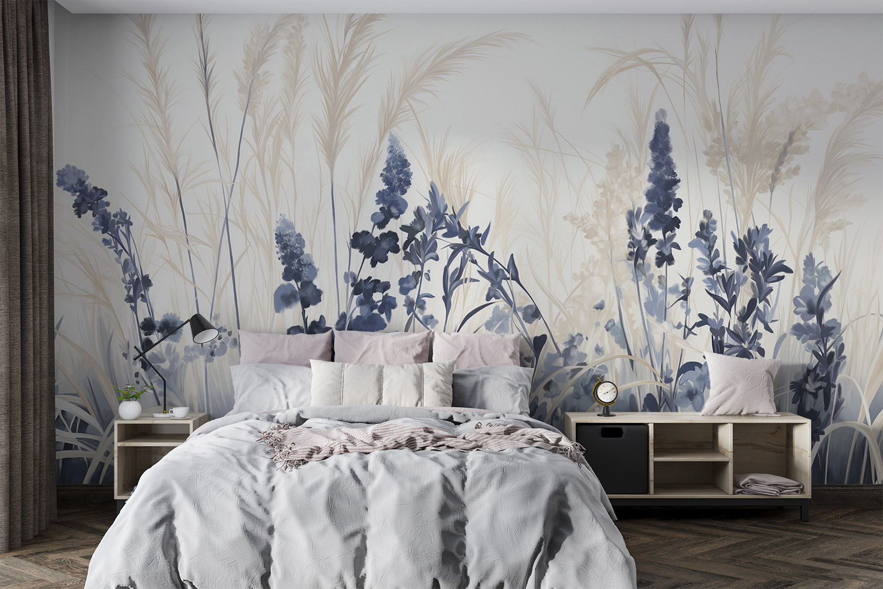 Painting of flowers and grass Painting of flowers and grass