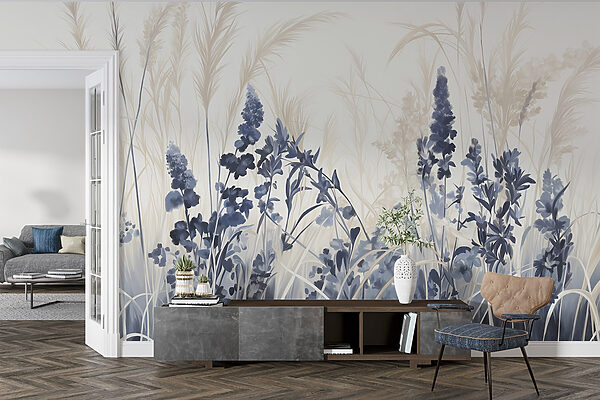 Peinture de fleurs et d'herbe Peinture de fleurs et d'herbe