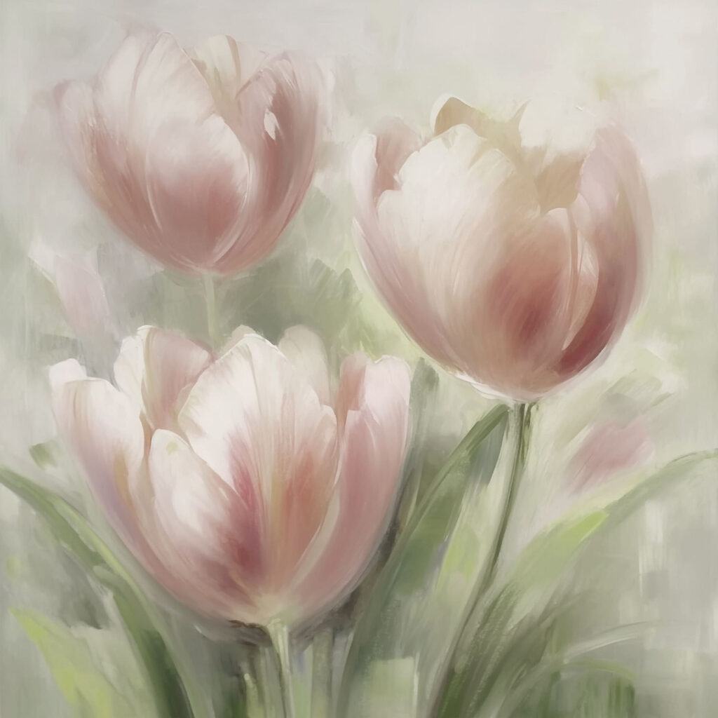 Peinture de fleurs roses Peinture de fleurs roses