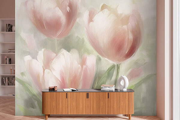 Peinture de fleurs roses Peinture de fleurs roses
