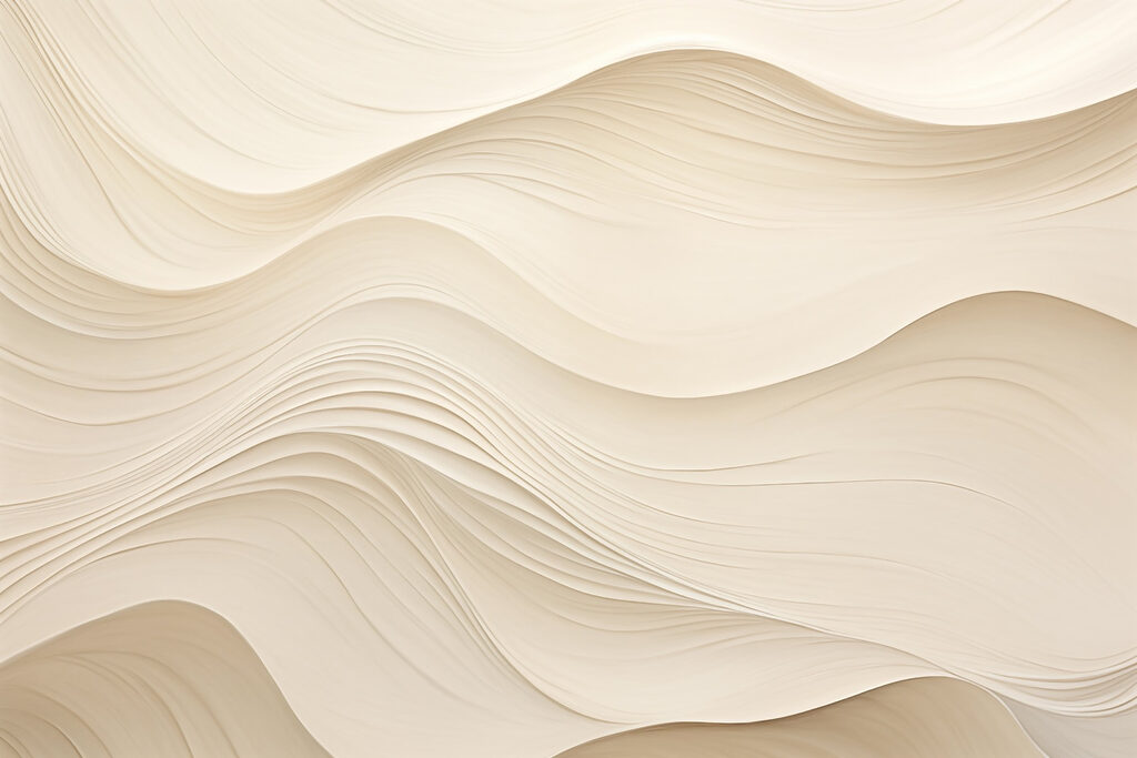 Lignes blanches ondulées sur une surface blanche Lignes blanches ondulées sur une surface blanche