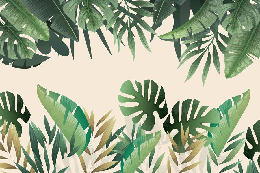 Groupe de feuilles vertes