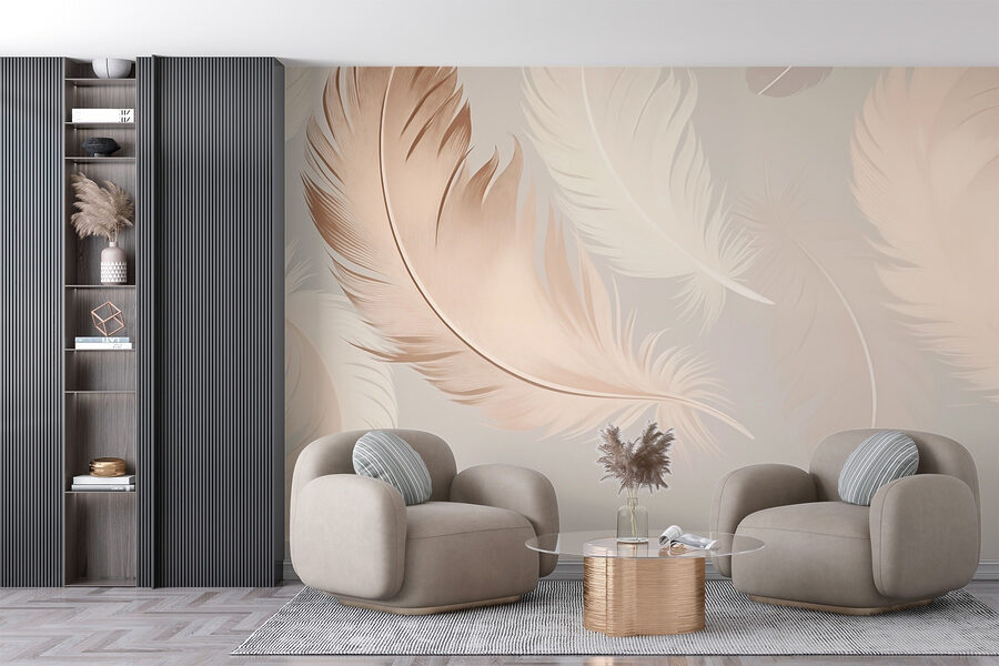 Groupe de plumes sur fond blanc Groupe de plumes sur fond blanc