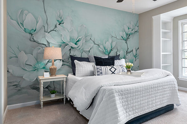 Peinture de fleurs blanches sur une branche Peinture de fleurs blanches sur une branche