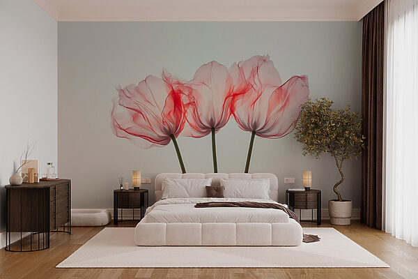 Groupe de fleurs roses Groupe de fleurs roses