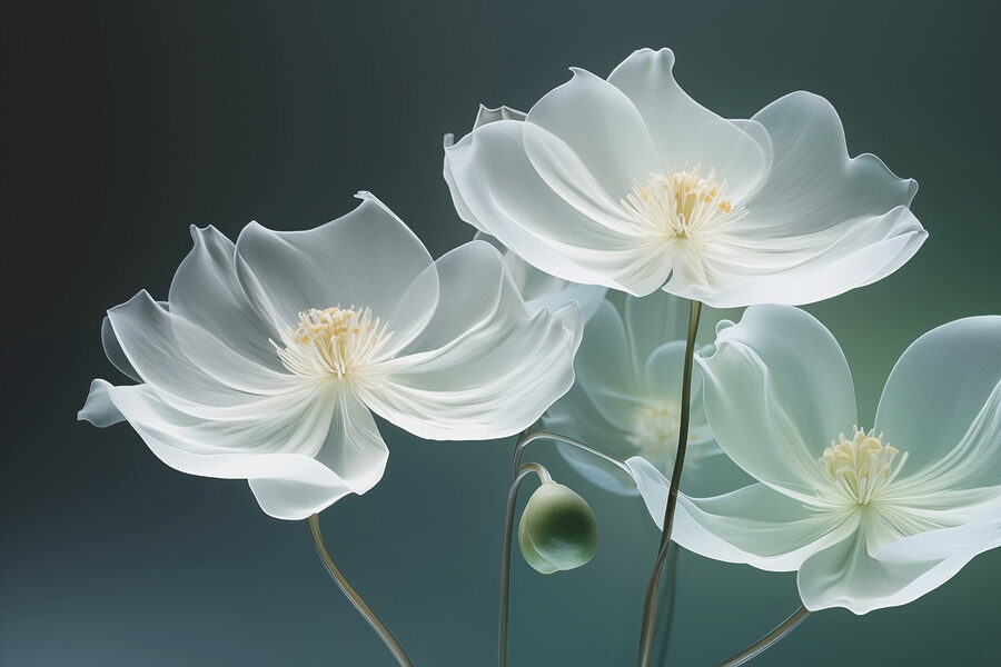Fleurs délicates dans des teintes douces