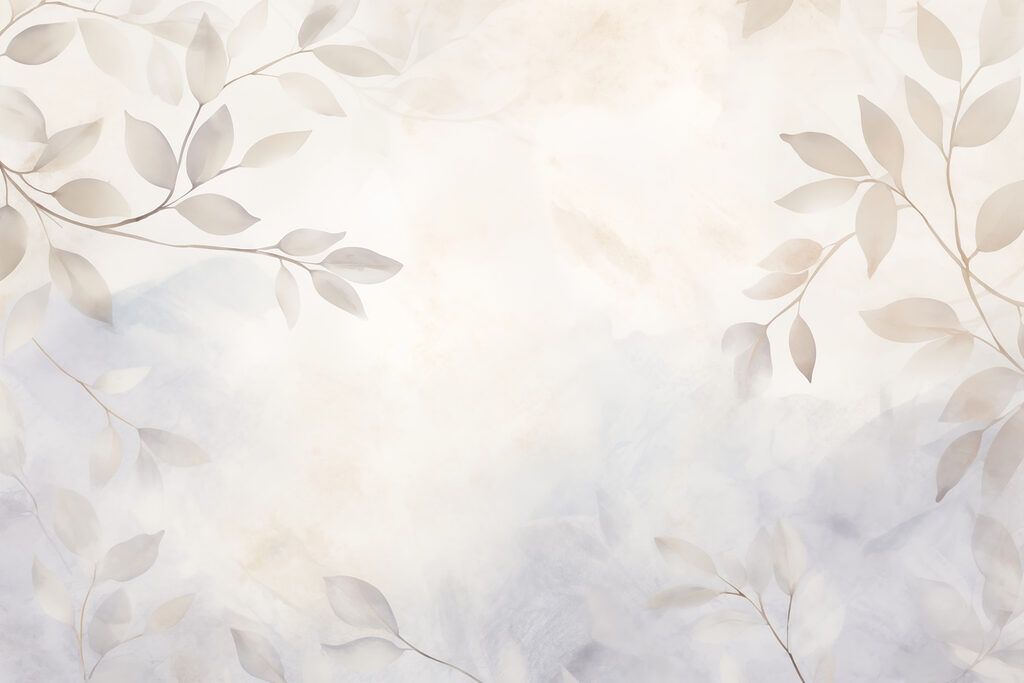 Feuilles blanches et grises sur fond blanc Feuilles blanches et grises sur fond blanc
