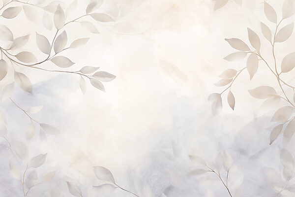 Feuilles blanches et grises sur fond blanc Feuilles blanches et grises sur fond blanc