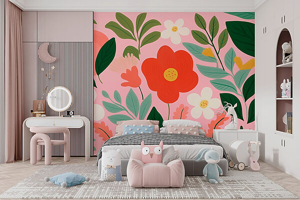 Motif de fleurs et de feuilles Motif de fleurs et de feuilles