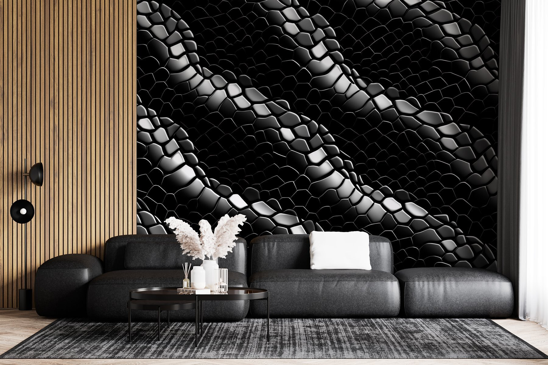 Dynamic abstract pattern in dark hues Dynamic abstract pattern in dark hues