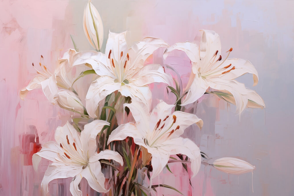 Peinture de fleurs blanches Peinture de fleurs blanches