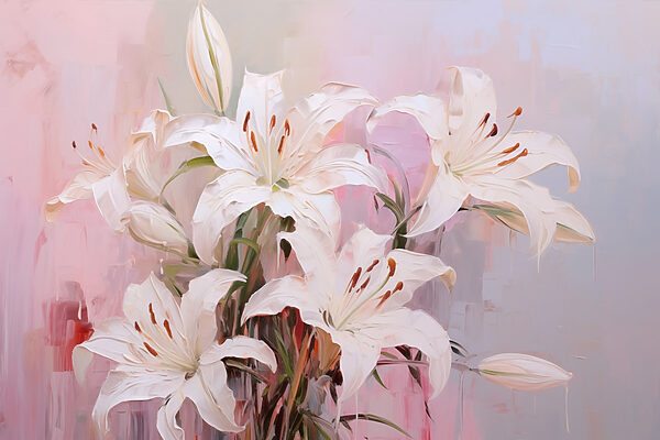 Peinture de fleurs blanches Peinture de fleurs blanches