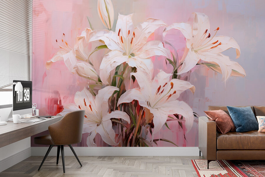 Peinture de fleurs blanches Peinture de fleurs blanches