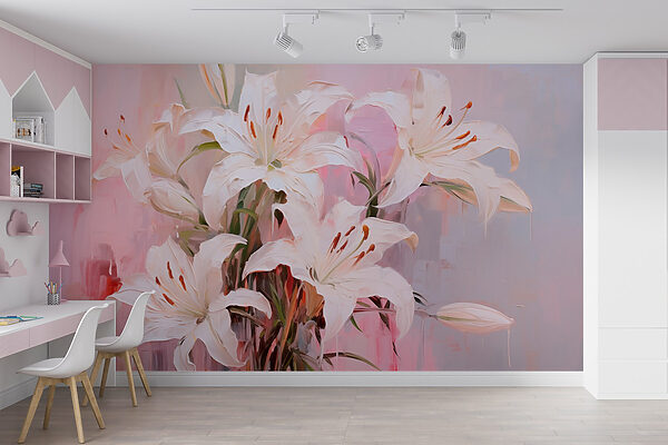 Peinture de fleurs blanches Peinture de fleurs blanches