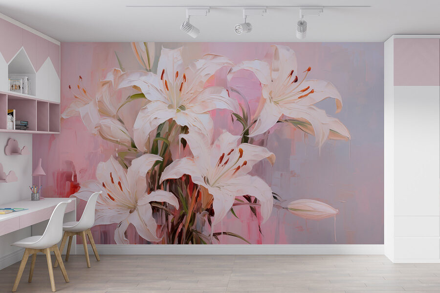 Peinture de fleurs blanches Peinture de fleurs blanches