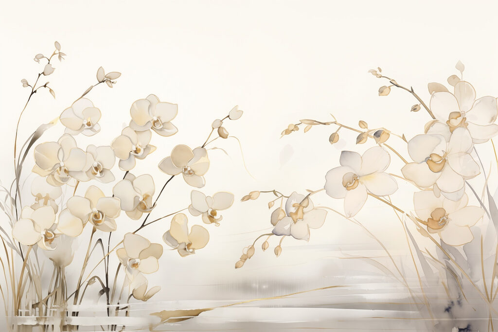 Peinture de fleurs blanches Peinture de fleurs blanches