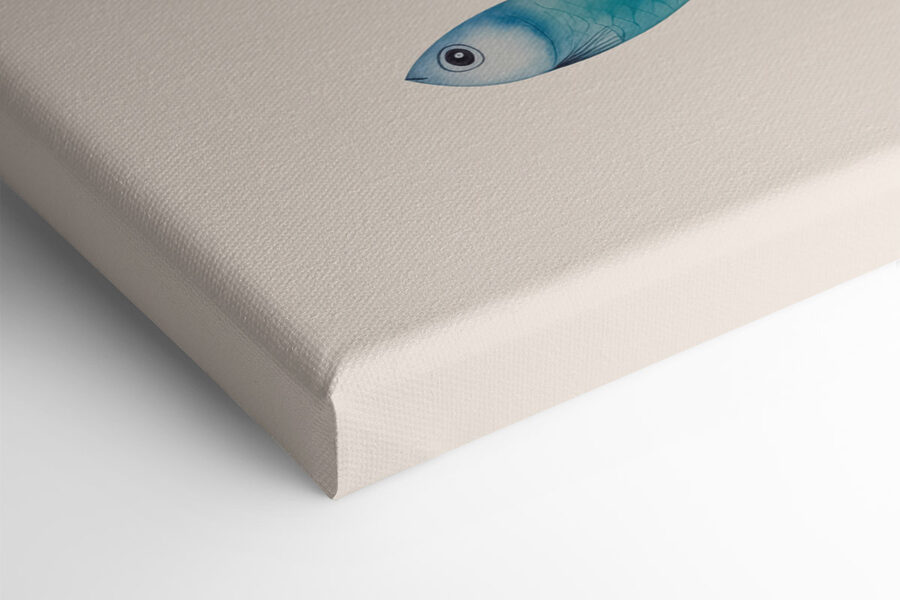 Groupe de poissons de couleurs différentes