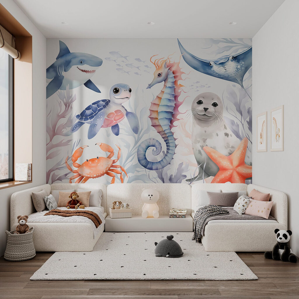 Group of sea animals