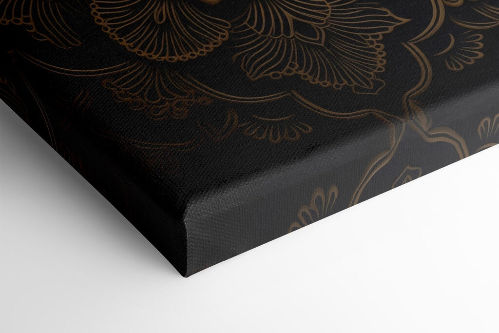 Intricate floral design on dark background Intricate floral design on dark background