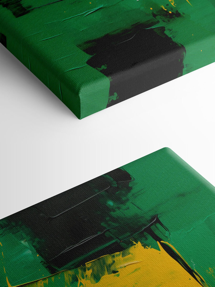 Peinture verte et jaune