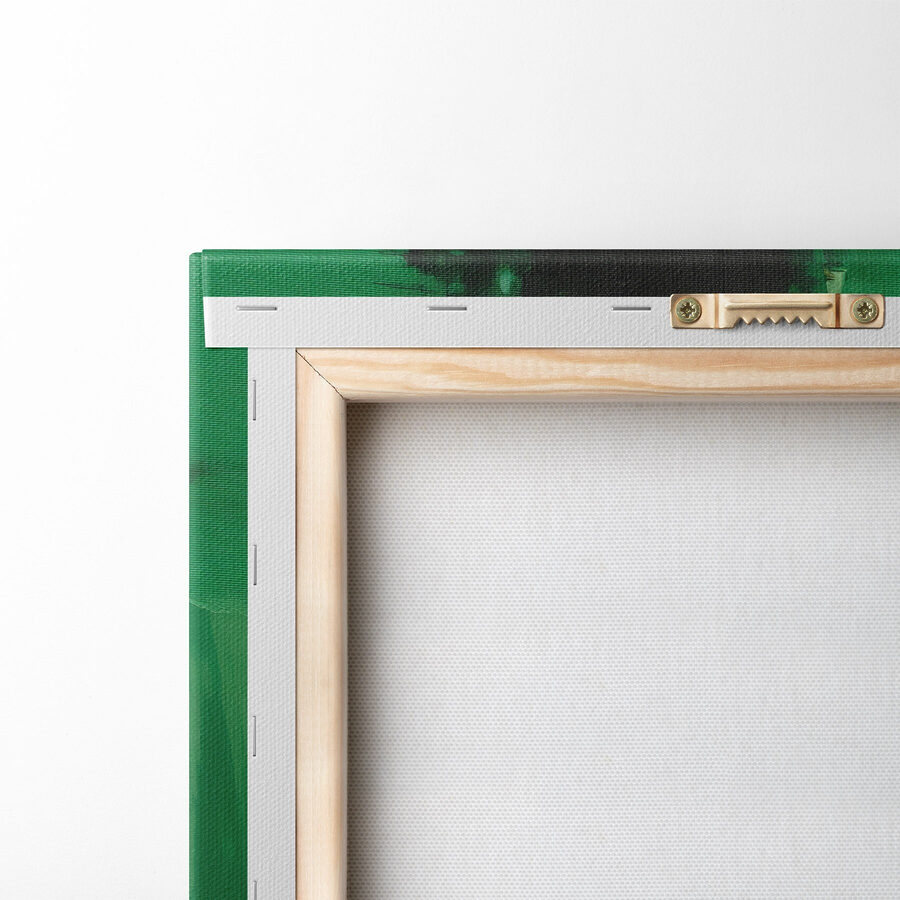Peinture verte et jaune