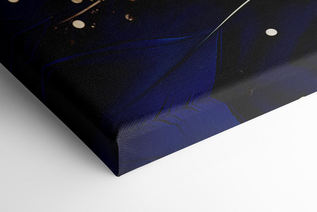 Elegant feathers on a deep background