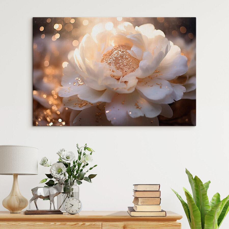 Fleur élégante sous un éclairage doux