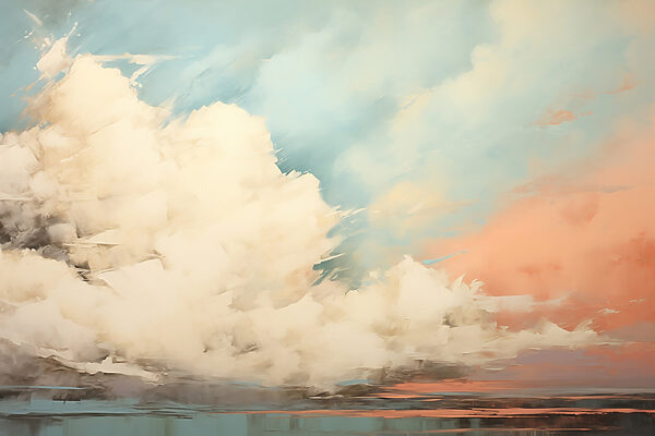 Peinture de nuages dans le ciel Peinture de nuages dans le ciel