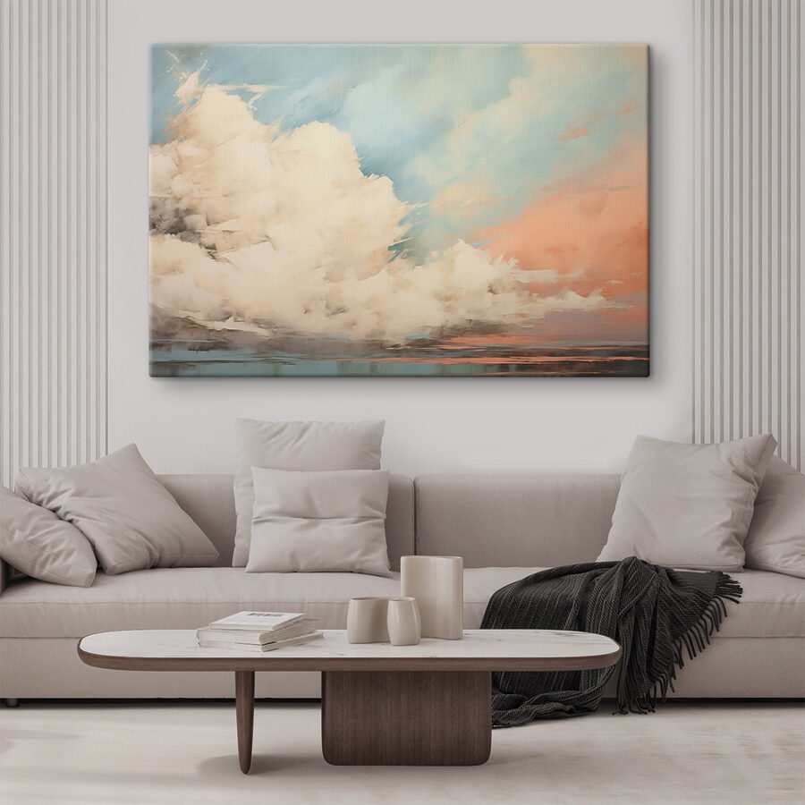 Peinture de nuages dans le ciel