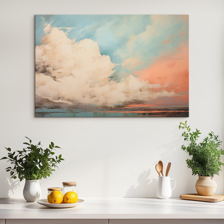 Peinture de nuages dans le ciel