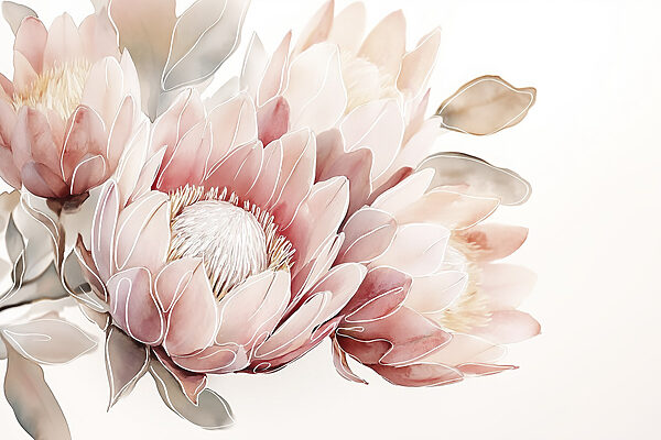 Fleurs délicates dans des tons pastels Fleurs délicates dans des tons pastels