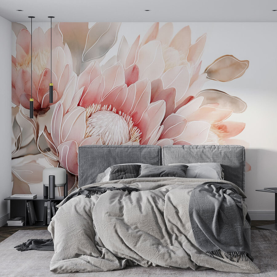 Fleurs délicates dans des tons pastels