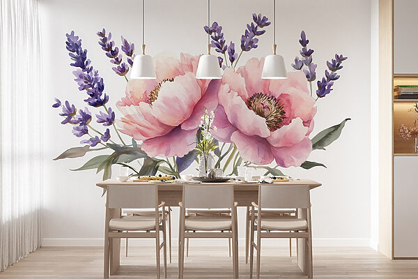 Aquarelle de fleurs et de feuilles Aquarelle de fleurs et de feuilles