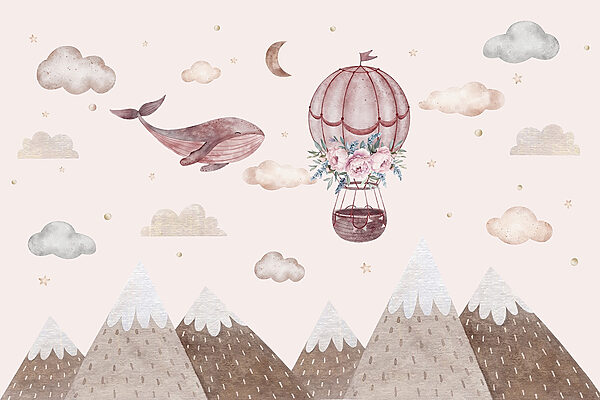 Baleine et montgolfière Baleine et montgolfière
