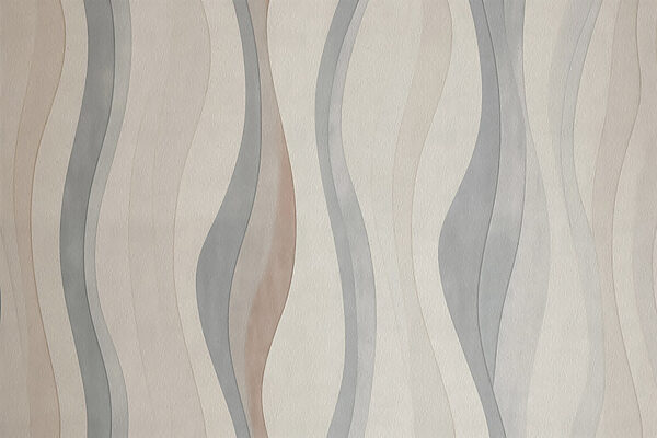 Papier peint blanc et gris avec des lignes ondulées Papier peint blanc et gris avec des lignes ondulées